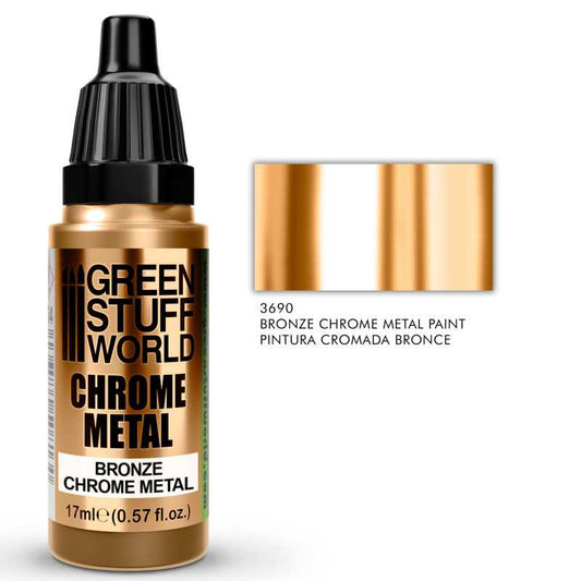 Pintura Cromada Chrome Metal Paint - Bronze Color 17Ml | Green Stuff World - Con T de Tlacuache - Green Stuff World
