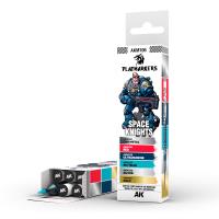 Playmarkers Set - Space Knight (6 Pza) | AK Interactive - Con T de Tlacuache - AK Interactive