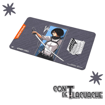 Playmat Attack On Titan: Mikasa | UniVersus - Con T de Tlacuache - UNIVERSUS