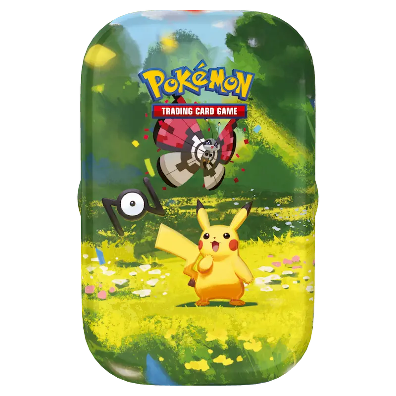 Ejemplo de Mini Tin individual Pokémon TCG 30th Celebration; diseño surtido