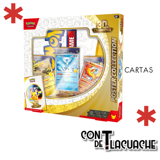 Pokémon TCG: 30th Celebration - Poster Collection | Pokémon - Con T de Tlacuache - Pokémon