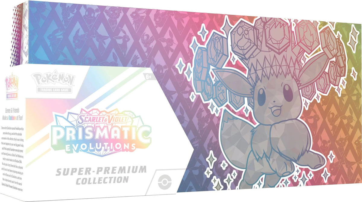 Pokémon TCG: Prismatic Evolutions Super-Premium Collection | Inglés - Con T de Tlacuache - Pokémon