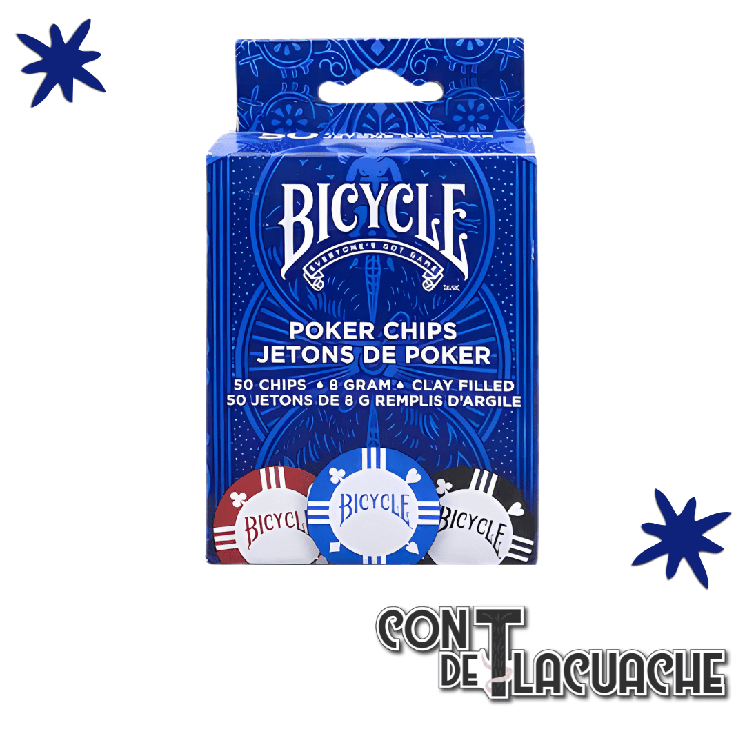 Poker Chips: 8 Gram Clay (50) | Bicycle - Con T de Tlacuache - Con T de Tlacuache