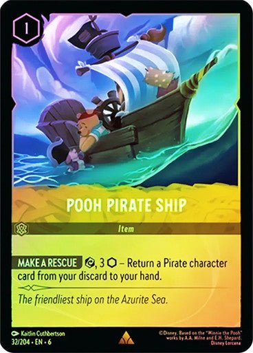 Pooh Pirate Ship ( Cold Foil ) - Con T de Tlacuache - Ravensburger