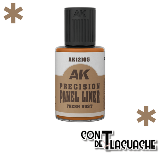 Precision Panel Liner Fresh Rust 30 ml | AK Interactive - Con T de Tlacuache - AK Interactive