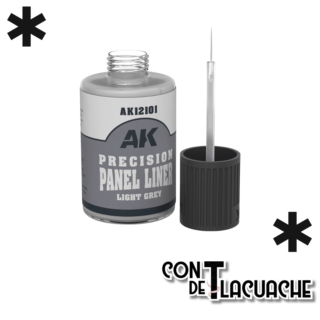 Precision Panel Liner Light Grey 30 ml | AK Interactive - Con T de Tlacuache - AK Interactive