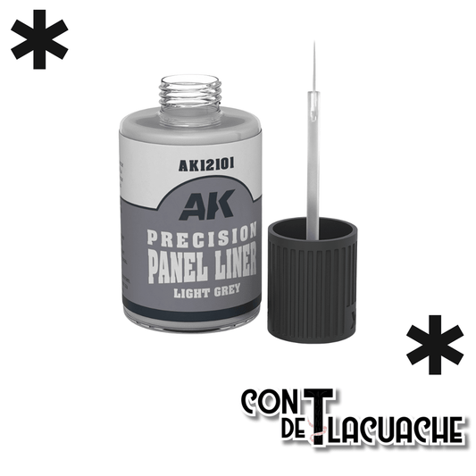 Precision Panel Liner Light Grey 30 ml | AK Interactive - Con T de Tlacuache - AK Interactive