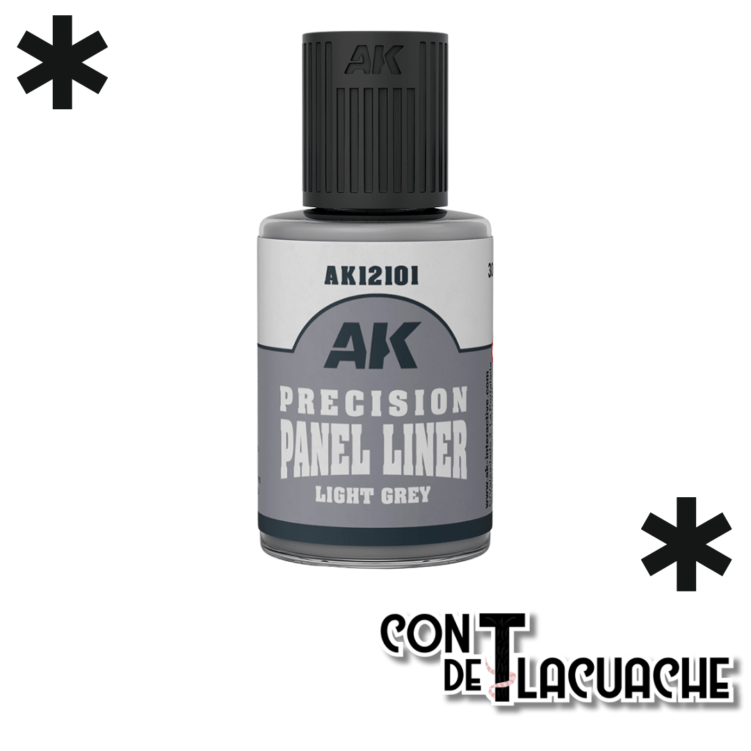 Precision Panel Liner Light Grey 30 ml | AK Interactive - Con T de Tlacuache - AK Interactive