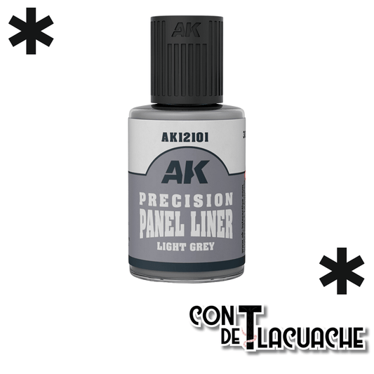 Precision Panel Liner Light Grey 30 ml | AK Interactive - Con T de Tlacuache - AK Interactive