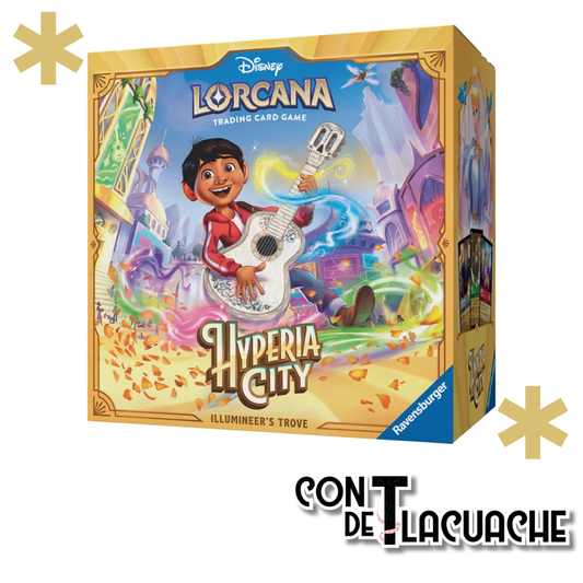 PREVENTA Disney Lorcana: Hyperia City Illumineer's Trove - Con T de Tlacuache - Ravensburger