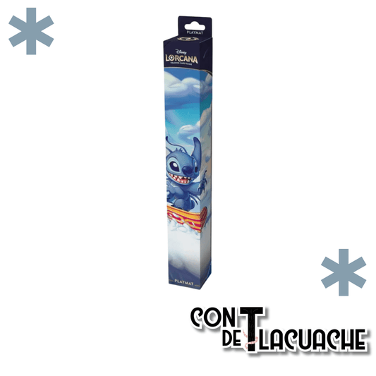 PREVENTA Disney Lorcana: Hyperia City Playmat - Stitch & Angel - Con T de Tlacuache - Ravensburger