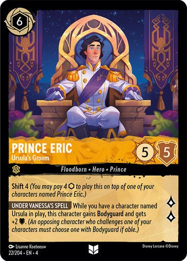 Prince Eric - Ursula's Groom ( Non - foil ) | Ravesburger - Con T de Tlacuache - Ravensburger