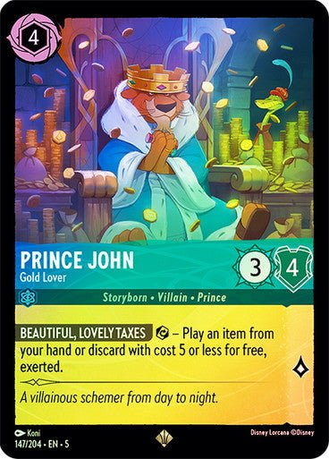 Prince John - Gold Lover (Cold Foil ) - Con T de Tlacuache - Ravensburger