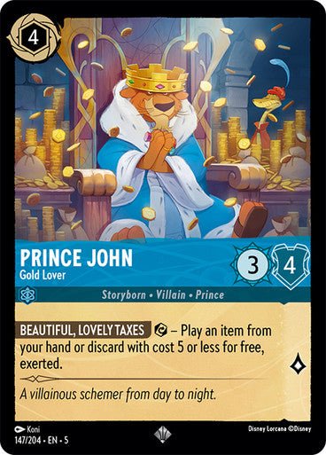 Prince John - Gold Lover (Non - foil ) - Con T de Tlacuache - Ravensburger