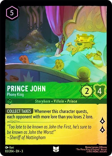 Prince John - Phony King (Cold Foil) - Con T de Tlacuache - Ravensburger