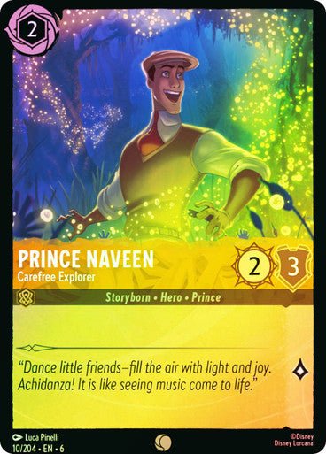 Prince Naveen - Carefree Explorer ( Cold Foil ) - Con T de Tlacuache - Ravensburger