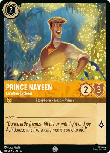 Prince Naveen - Carefree Explorer ( Non - foil ) - Con T de Tlacuache - Ravensburger