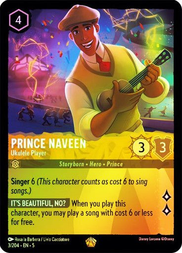 Prince Naveen - Ukulele Player (Cold Foil ) - Con T de Tlacuache - Ravensburger