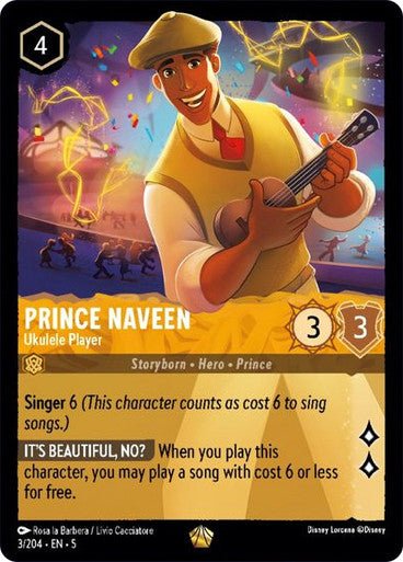 Prince Naveen - Ukulele Player (Non - foil ) - Con T de Tlacuache - Ravensburger