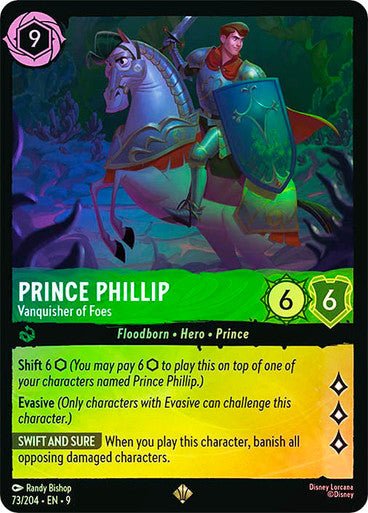 Prince Phillip - Vanquisher of Foes (Cold Foil) - Con T de Tlacuache - Ravensburger