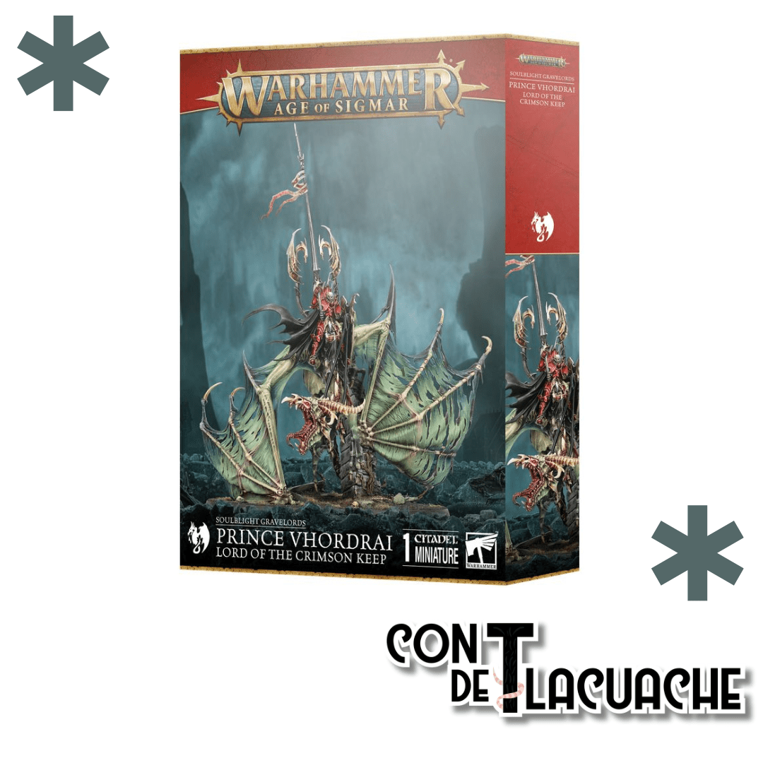 Prince Vhordrai Lord of the Crimson Keep | Games Workshop - Con T de Tlacuache - Games Workshop