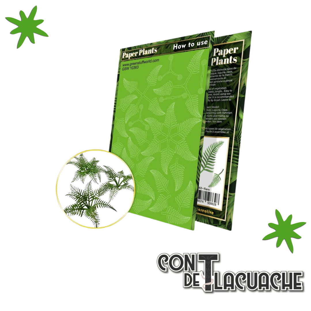 Printed Plants - FERN plant (laser cut) | Green Stuff World - Con T de Tlacuache - Green Stuff World