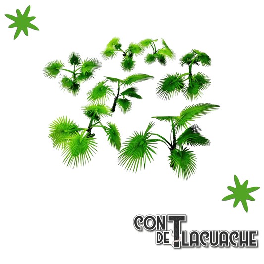 Printed Plants - GROUND PALM plant (laser cut) | Green Stuff World - Con T de Tlacuache - Green Stuff World