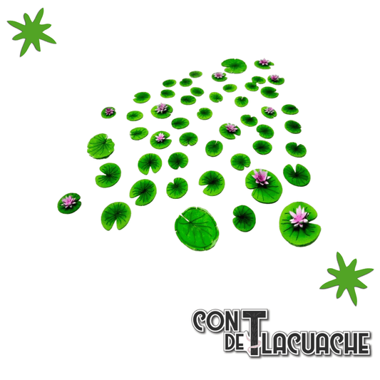 Printed Plants - NINFEA plant (laser cut) | Green Stuff World - Con T de Tlacuache - Green Stuff World