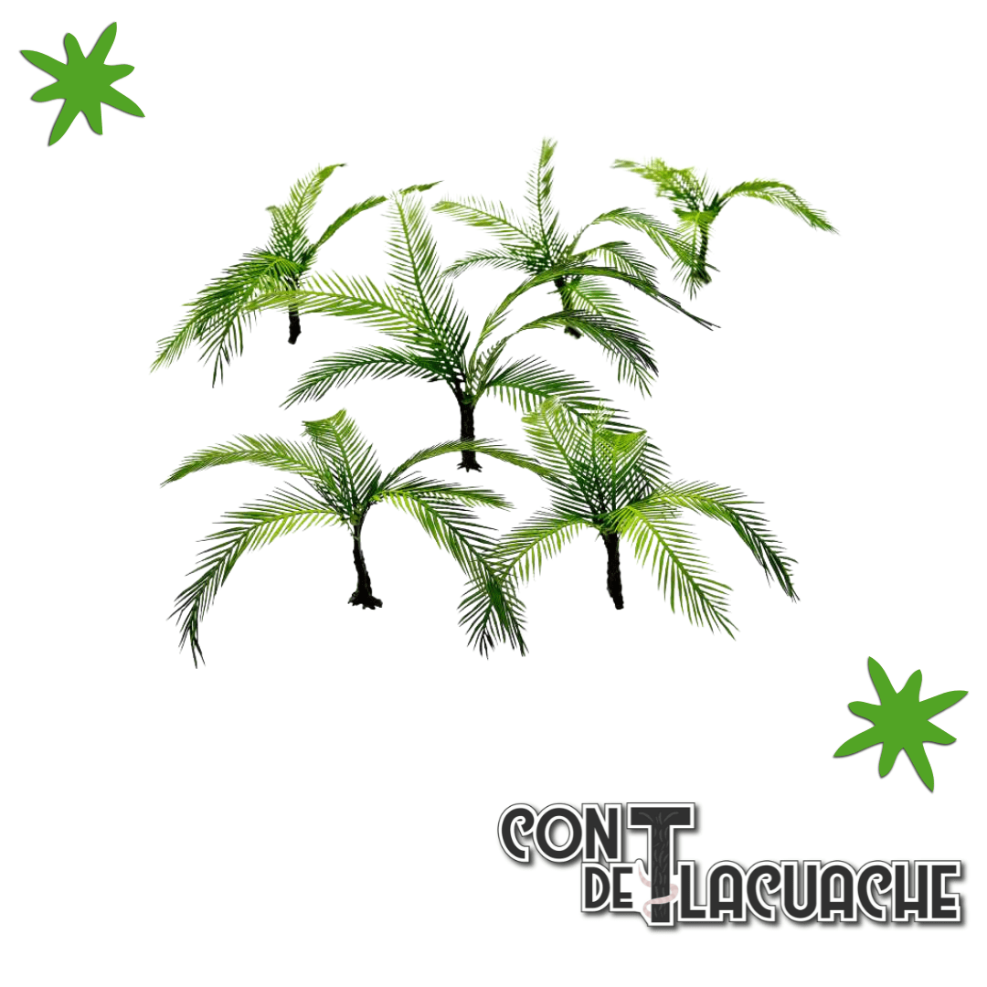 Printed Plants - Palm Trees x2 (laser cut) | Green Stuff World - Con T de Tlacuache - Green Stuff World