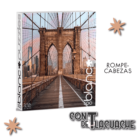 Puente De Brooklyn, Ny (500pzs) Blanc Collection | Buffalo Games - Con T de Tlacuache - Buffalo Games