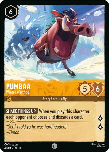 Pumbaa (Non - foil) | Ravensburger - Con T de Tlacuache - Ravensburger