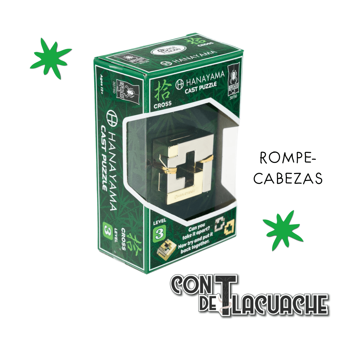 Puzzle: Cross Lvl 3 | Hanayama - Con T de Tlacuache - Hanayama