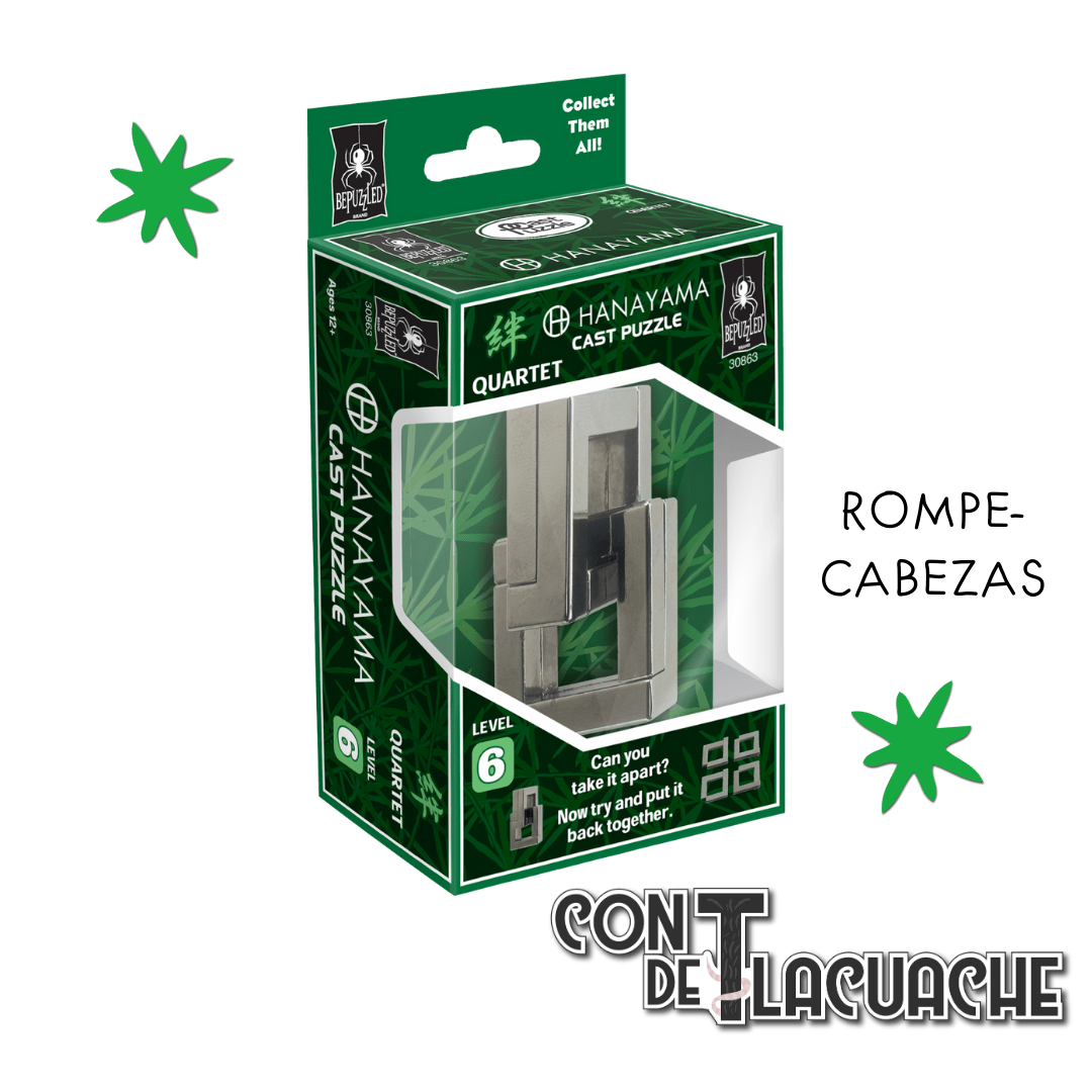 Puzzle: Quartet Lvl 6 | Hanayama - Con T de Tlacuache - Hanayama