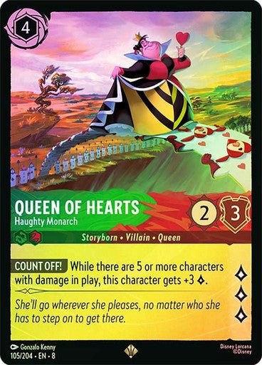 Queen of Hearts - Haughty Monarch (Cold Foil) - Con T de Tlacuache - Ravensburger