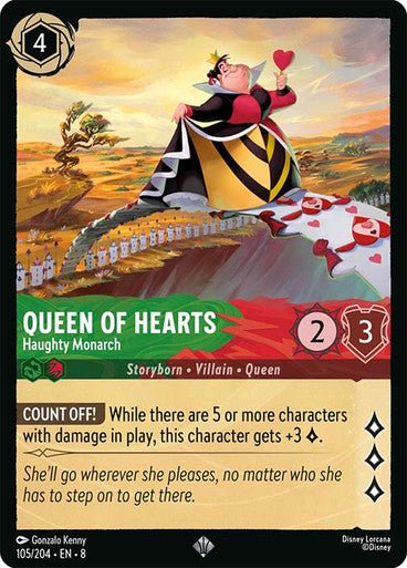 Queen of Hearts - Haughty Monarch (Non - foil) - Con T de Tlacuache - Ravensburger