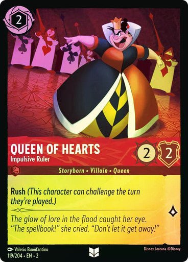 Queen of Hearts - Impulsive Ruler (Cold Foil) - Con T de Tlacuache - Ravensburger
