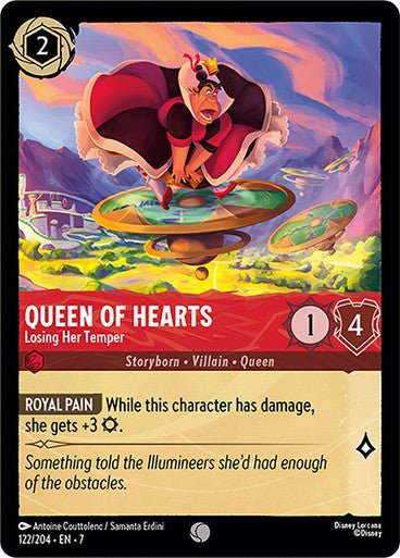 Queen of Hearts - Losing Her Temper (Non - foil) - Con T de Tlacuache - Ravensburger