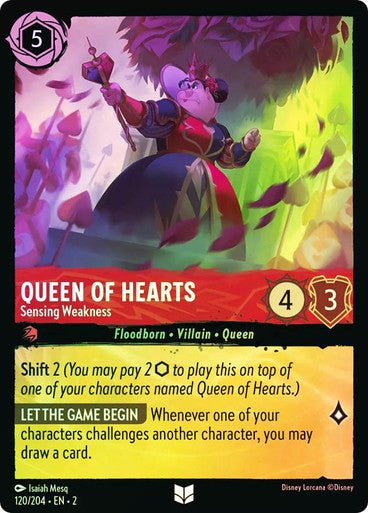 Queen of Hearts - Sensing Weakness (Cold Foil) - Con T de Tlacuache - Ravensburger