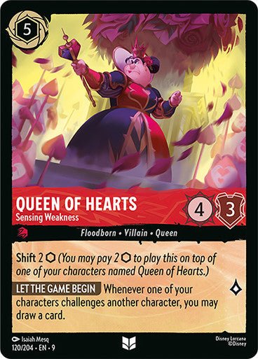 Queen of Hearts - Sensing Weakness (Non - foil) - Con T de Tlacuache - Ravensburger