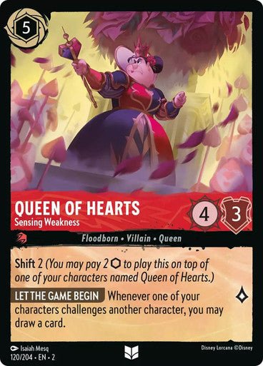 Queen of Hearts - Sensing Weakness (Non - foil) - Con T de Tlacuache - Ravensburger