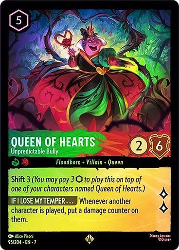Queen of Hearts - Unpredictable Bully (Cold Foil) - Con T de Tlacuache - Ravensburger