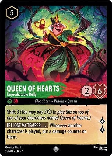 Queen of Hearts - Unpredictable Bully (Non - foil) - Con T de Tlacuache - Ravensburger