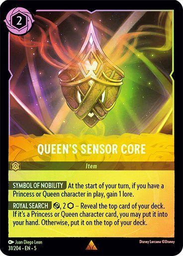Queen's Sensor Core (Cold Foil ) - Con T de Tlacuache - Ravensburger
