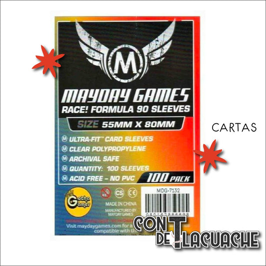 "Race! Formula 90" Micas Ultra Fit Standard Protection (100pzas) | Mayday Games - Con T de Tlacuache - Mayday Games