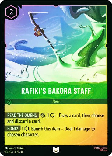 Rafiki's Bakora Staff (Cold Foil) | Ravensburger - Con T de Tlacuache - Ravensburger