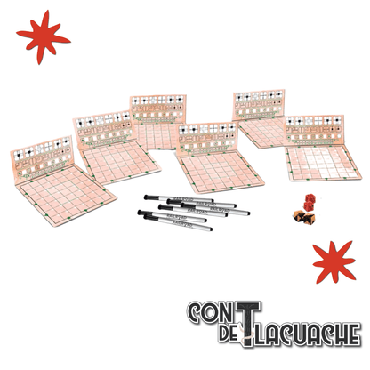 Railroad Ink: Red | Horrible Guild - Con T de Tlacuache - Horrible Guild