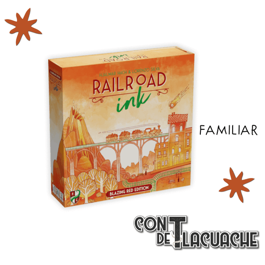 Railroad Ink: Red | Horrible Guild - Con T de Tlacuache - Horrible Guild