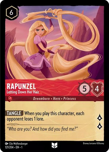 Rapunzel - Letting Down Her Hair ( Non - foil ) - Con T de Tlacuache - Ravensburger