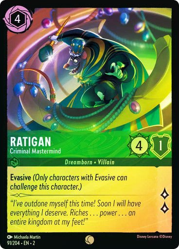 Ratigan - Criminal Mastermind (Cold Foil) - Con T de Tlacuache - Ravensburger
