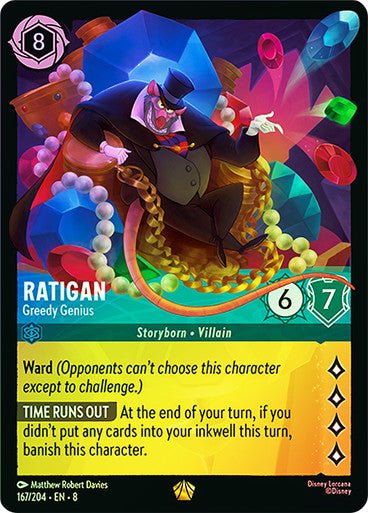 Ratigan - Greedy Genius (Cold Foil) - Con T de Tlacuache - Ravensburger